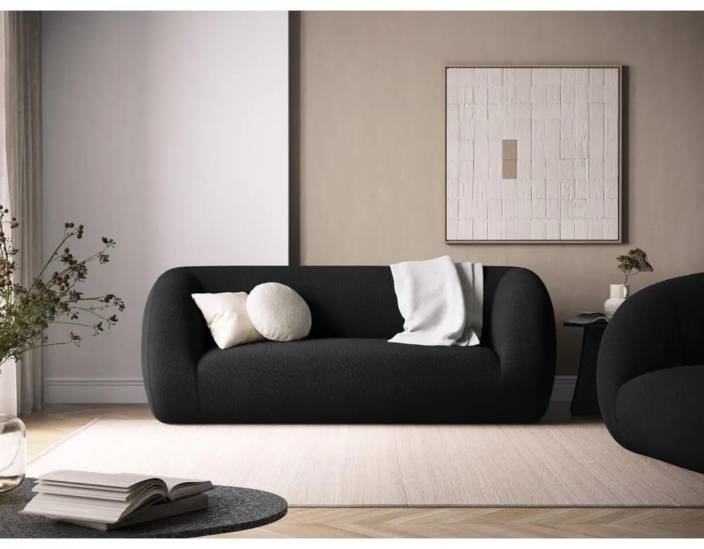 Divano bouclé grigio scuro 210 cm Essen - Cosmopolitan Design