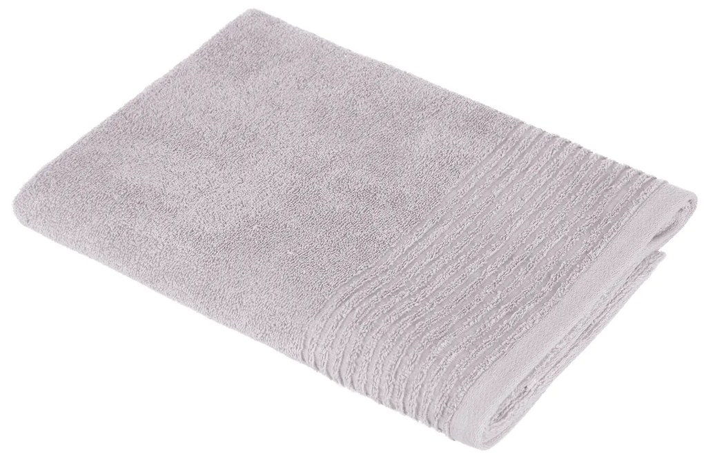 Asciugamano viso 50x100 cm in cotone lilla Essential