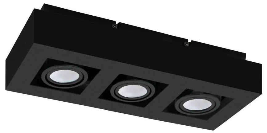 Eglo 31064 - Faretto LED MENDOZA 3xLED/4,7W/230V 3000K nero