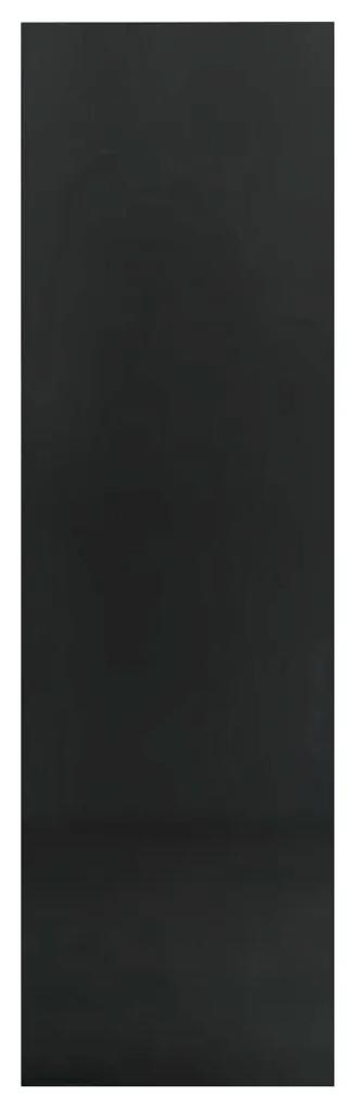 Libreria nera lucida 97,5x29,5x100 cm in truciolato