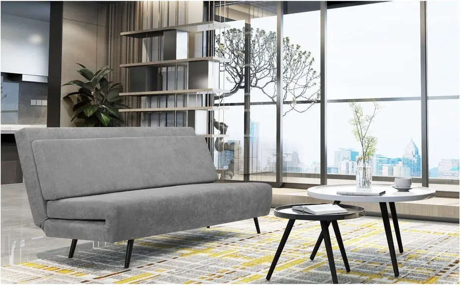 Divano letto grigio 87 cm Mallory - Støraa