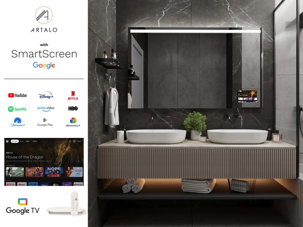 Specchio con illuminazione LED  M12