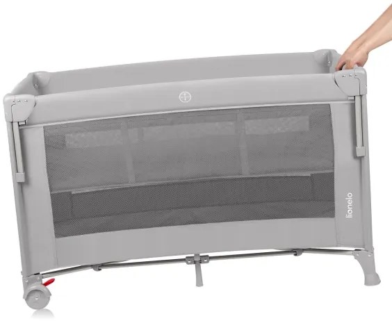 Lionelo - Lettino da viaggio 3 in 1 ELLEN Grigio Cemento