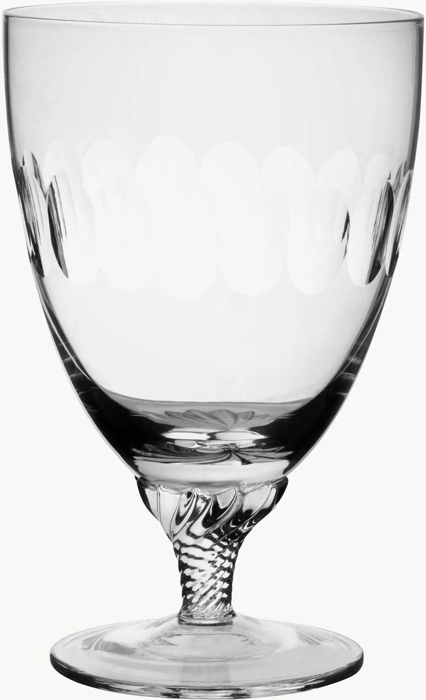 Set di 6 bicchieri da bistro in cristallo soffiato Lens