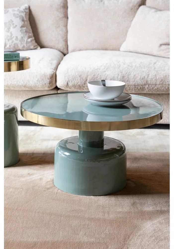 Tavolino rotondo in metallo ø 60 cm Glam – Zuiver