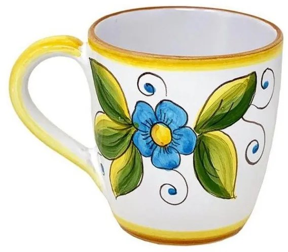 Tazza in Ceramica Deruta cm 10x14x10 - Decoro Taormina