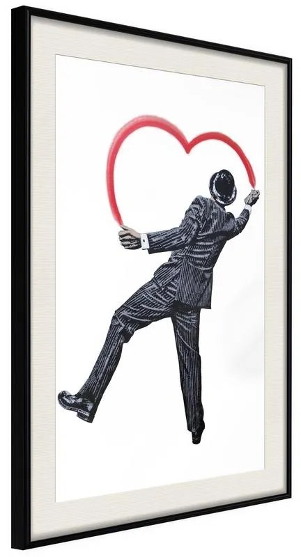 Poster  Vandal Heart  Cornice Quadri Cornice nera con pass-partout, Larghezza x Altezza Home decor 30x45