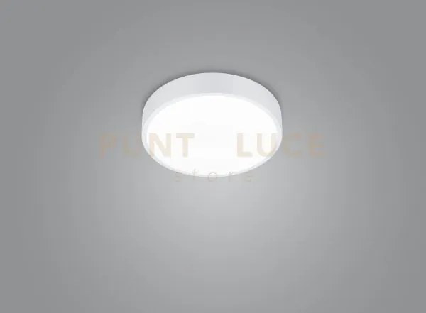 Waco plafoniera led dimmerabile metallo bianco con interruttore per...