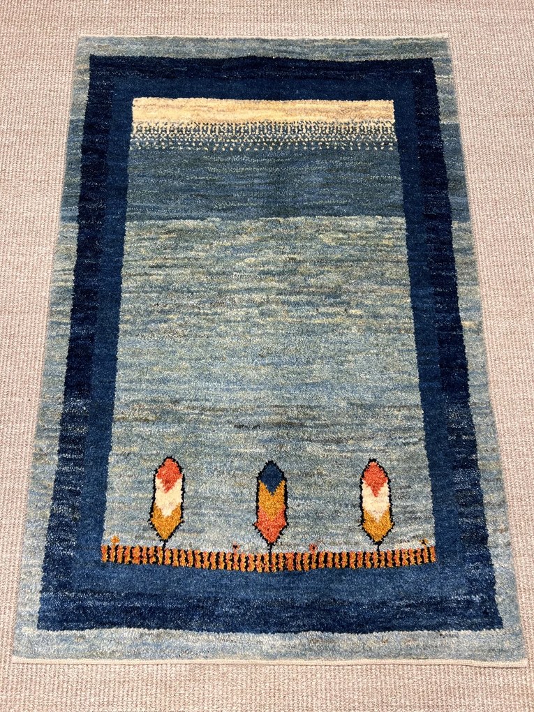 Gabbeh Tappeto persiano 80x120 Blu (Iran) Annodato A Mano