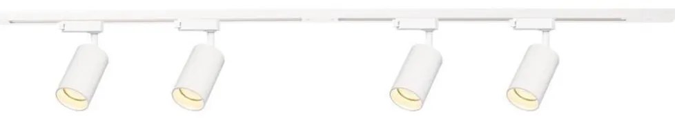 Faretto per sistema a binario PIPE 4xGU10/10W/230V bianco