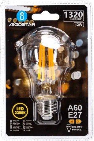 Lampadina LED Vintage A60 E27/12W/230V 2200K - Aigostar