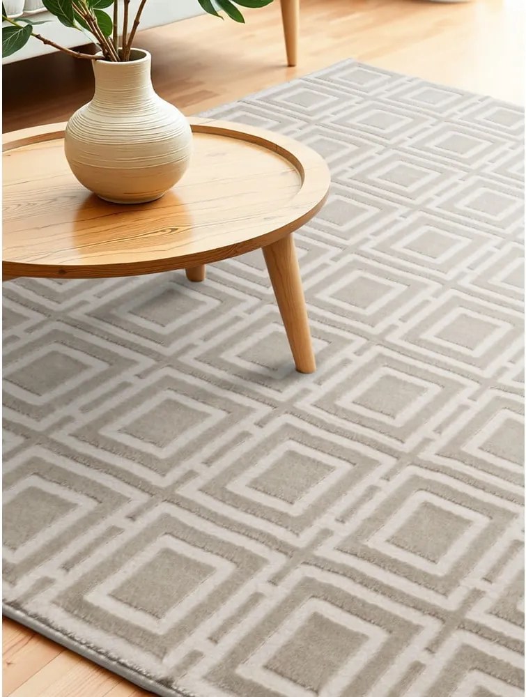 Tappeto color crema 160x235 cm Perles Howlite – Elle Decoration