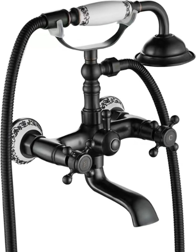 Rubinetto da vasca Rea Rustico Old Black