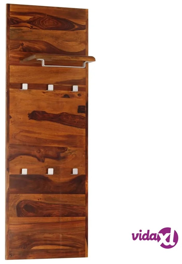 vidaXL Appendiabiti in Legno Massello di Sheesham 118x40 cm