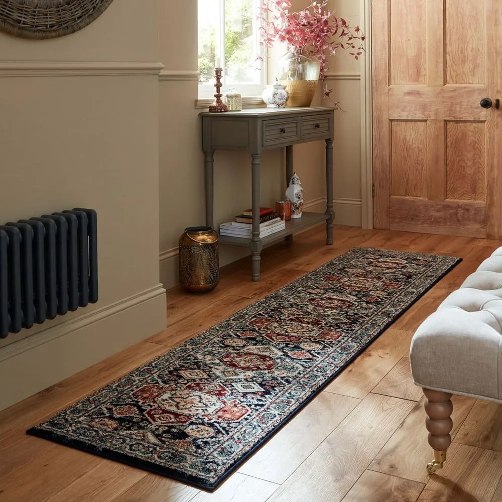 Passatoia blu scuro 66x300 cm Gillingham - Flair Rugs