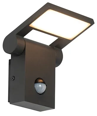 Applique esterno grigia LED IP54 sensore di movimento - ZANE