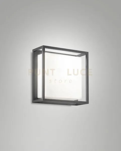 Glammy applique grigio scuro da esterno attacco e27 2 luci ip54