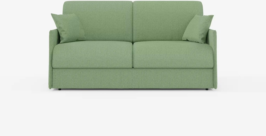 Evans divano letto matrimoniale sfoderabile - design compatto e vano porta guanciali in tessuto smacchiabile T23