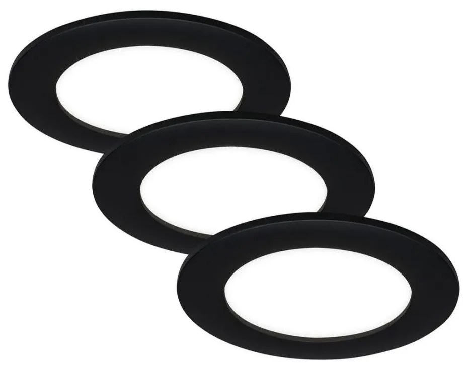 Brilo - Set da 3 faretti LED da incasso per bagno FLAT LED/6W/230V IP44