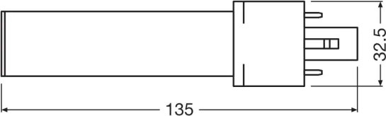 Lampadina LED G23/3,5W/230V 3000K - Osram