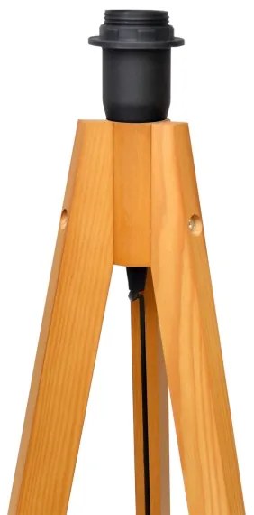 Lampada con piedistallo ALBA 1xE27/15W/230V nero/quercia