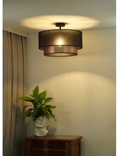 Duolla - Lampadario a plafone COPPER SHINY 1xE27/15W/230V diametro 45 cm marrone/rame