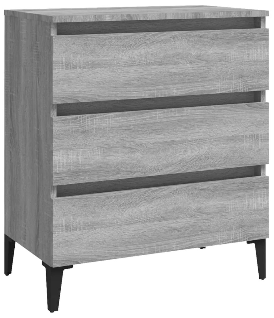 Credenza grigio sonoma 60x35x69 cm in legno multistrato