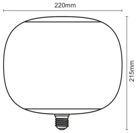 Lampadina LED FILAMENT SMOKE T220 E27/4W/230V 1800K