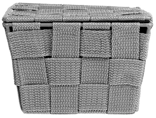 WENKO 22793100 - Cestino ADRIA 19 x 14 cm grigio