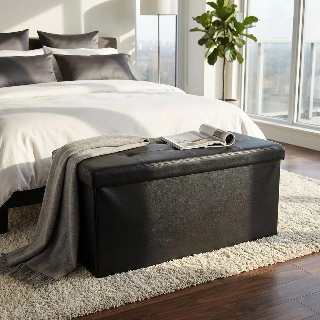 IRO - pouf rettangolare in ecopelle