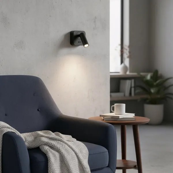 Ideal Lux - Luce Spot da parete a LED BEAN LED/3W/230V CRI 90 nero