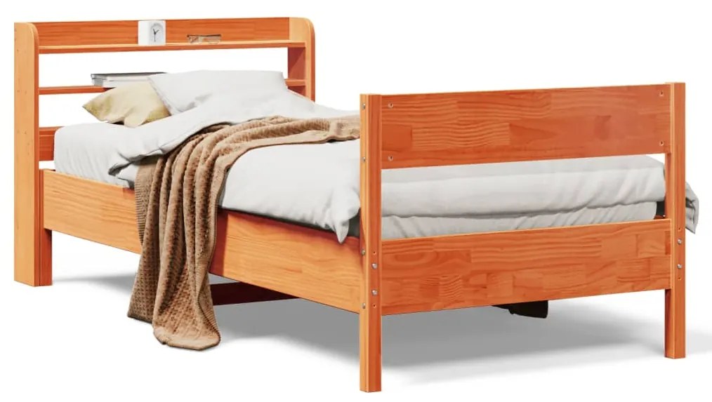 Letto senza materasso marrone cera 75x190 cm in legno di pino