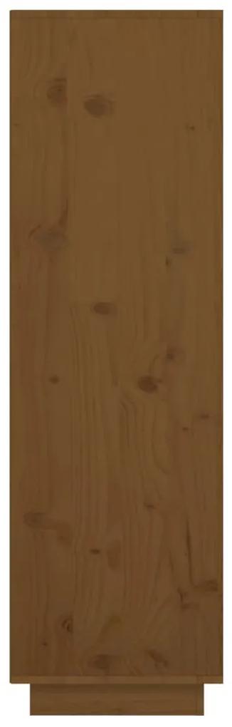 Credenza miele 38x35x117 cm in legno massello di pino