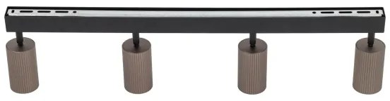 Faretto TUNE 4xGU10/10W/230V nero/marrone