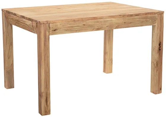 Tavolo da pranzo allungabile in massello di acacia e metallo nero L120-210 cm BALTO