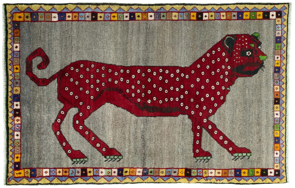 Gabbeh Tappeto persiano 100x160 Nero (Iran) Annodato A Mano