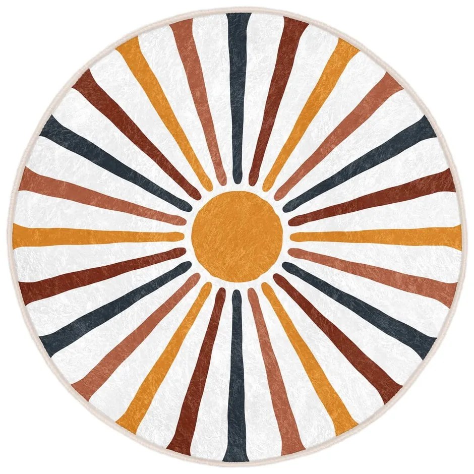 Tappeto rotondo lavabile adatto ai robot aspirapolvere ø 80 cm Comfort - Mila Home