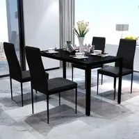 Set da Pranzo 5 pz Nero 242986