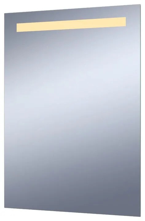 Specchio con illuminazione integrata bagno rettangolare Essential SENSEA L 70 x H 70 x P 3.1 cm grigio / argento