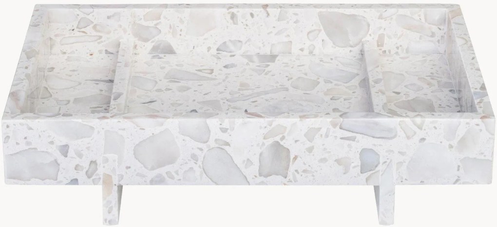 Vassoio decorativo in marmo Abento