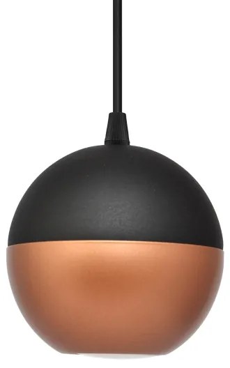 Lampadario LED a sospensione con filo MIDWAY 1xGU10/4,8W/230V nero/rame