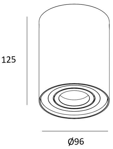 Zuma Line 44805-N - Faretto RONDOO 1xGU10/50W/230V cromo opaco