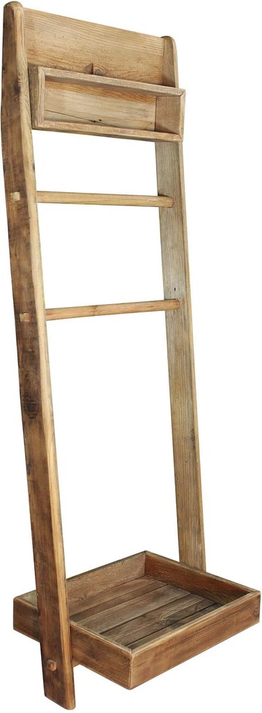 LUKE - scaffale da bagno in pino riciclato