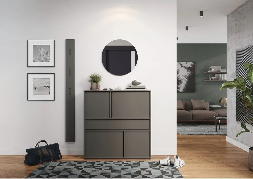 Armadietto color antracite 105x108x25 cm Ameca 2.0 – Germania