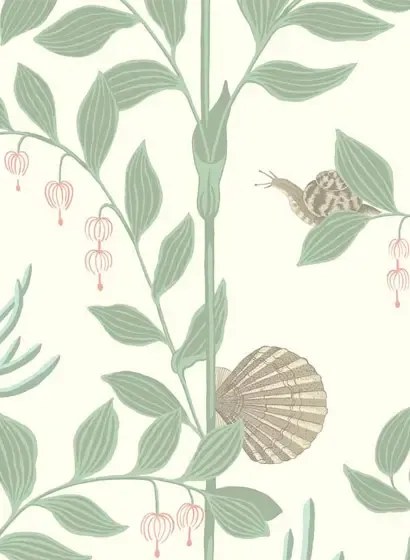 Cole & Son Carta da parati Secret Garden - Soft Green