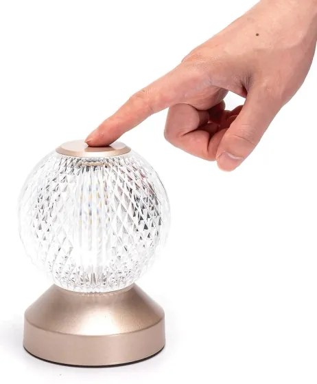 Aigostar-LED RGB Lampada da tavolo ricaricabile dimmerabile LED/1W/5V 1800mAh 13,5cm + +TC