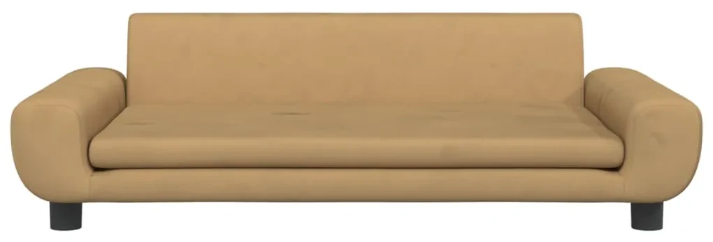 Lettino per cani marrone 100x54x33 cm in velluto