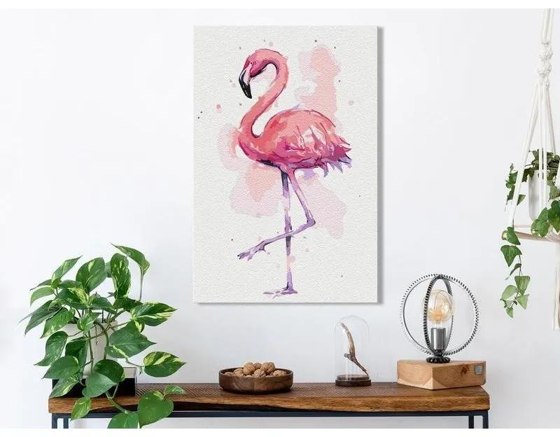 Quadro fai da te Friendly Flamingo