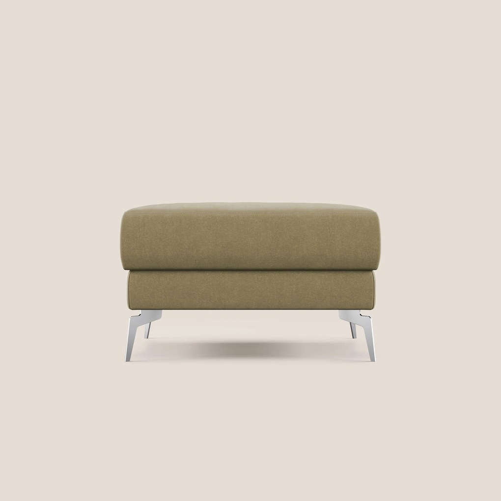 Star Pouf con piedini alti in microfibra impermeabile T11 beige