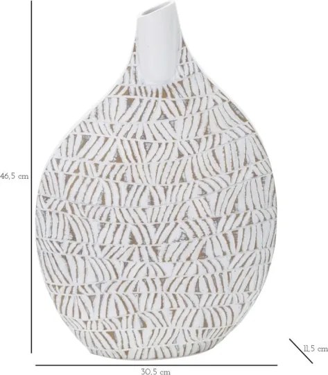 Vaso Resina Nairobi Cm 30,5X11,5X46,5